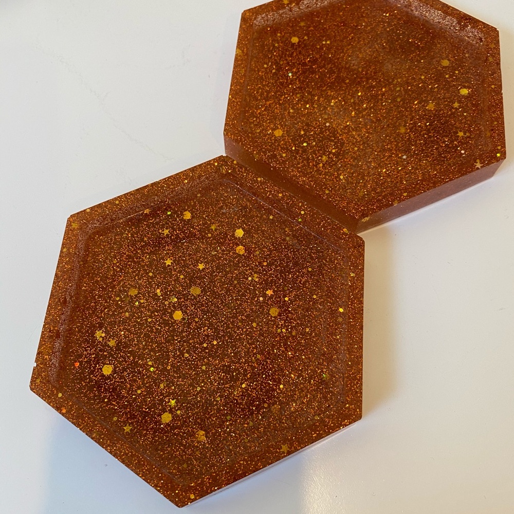 Glitter Coasters Made to Order